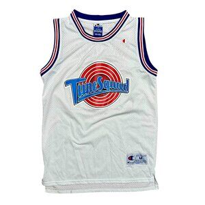 Bill Murray Tune Squad Champion Vintage Embroidered White Jersey, Men's Medium